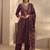 women floral printed regular kurta with trousers & with dupatta