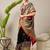 Black ethnic motifs embroidered banarasi saree