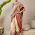 Cream ethnic motifs banarasi saree