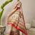 Cream ethnic motifs banarasi saree