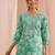 women floral printed regular thread work kurta with trousers & with dupatta