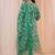 women floral printed regular thread work kurta with trousers & with dupatta