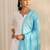 women ethnic motifs regular thread work kurta with trousers & with dupatta