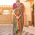 Mustard woven design jaali banarasi saree
