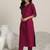 women round neck regular straight kurta with trousers & dupatta