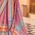 Mauve woven design jaali silk blend banarasi saree
