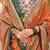 Rust woven design jaali silk blend banarasi saree