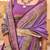 Lavender woven design jaali silk blend banarasi saree