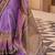 Lavender woven design jaali silk blend banarasi saree