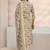 women floral printed regular thread work kurta with trousers & with dupatta