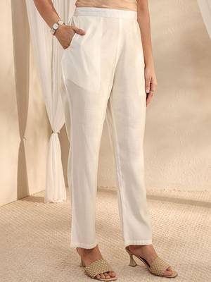 off white printed muslin straight suit set with dupatta 7