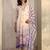 women floral printed regular thread work kurta with trousers & with dupatta