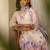women floral printed regular thread work kurta with trousers & with dupatta