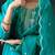 women ethnic motifs yoke design regular kurta with trousers & dupatta