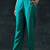 women ethnic motifs yoke design regular kurta with trousers & dupatta