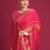 Pink woven design zari silk cotton handloom saree