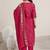 women ethnic motifs printed regular mirror work kurta with trousers & with dupatta