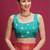 Teal woven design zari silk blend handloom saree
