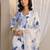 white floral printed chanderi silk straight suit set with dupatta