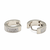 Anti-tarnish, pave crystal setting, chunky hoop design, women's jewellery, secure snap closure