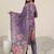 floral printed keyhole neck straight kurta with trousers & dupatta