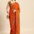 Orange orange woven design  georgette bhagalpuri saree