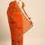Orange orange woven design  georgette bhagalpuri saree