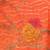 Orange orange woven design  georgette bhagalpuri saree