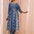 women ethnic motifs printed regular kurta with trousers & with dupatta