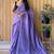 Lavender  cotton khadi saree with blouse