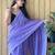 Lavender  cotton khadi saree with blouse
