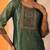 geometric printed straight kurta with trousers and dupatta