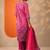 bandhani printed v-neck sequinned straight kurta with trouser and dupatta