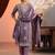 women ethnic motifs embroidered regular kurta with trousers & dupatta