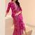 rani pink floral printed cotton blend straight suit set