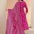 rani pink floral printed cotton blend straight suit set
