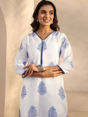 women floral printed regular kurta with palazzos & with dupatta 5