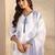 women floral printed regular kurta with palazzos & with dupatta