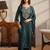 women ethnic motifs embroidered regular kurta with palazzos & with dupatta