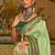 Green green & red ethnic motifs woven design patola saree