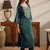 women ethnic motifs embroidered regular kurta with palazzos & with dupatta