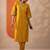 women ethnic motifs embroidered regular sequinned kurta with salwar