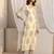 off white floral printed chanderi silk straight suit set with dupatta
