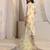 off white floral printed chanderi silk straight suit set with dupatta