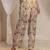 off white floral printed chanderi silk straight suit set with dupatta