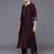 women ethnic motifs regular thread work kurta with trousers