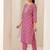 women ethnic motifs printed regular mirror work kurta & trousers with dupatta