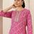 women ethnic motifs printed regular mirror work kurta & trousers with dupatta