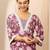 floral printed v-neck kurta with trouser