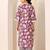 floral printed v-neck kurta with trouser